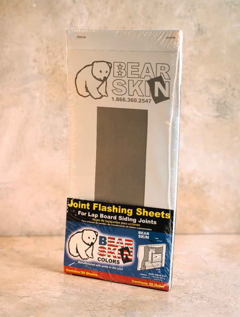 BEAR SKIN joint flashing sheets for lap board siding joints 50 count pack