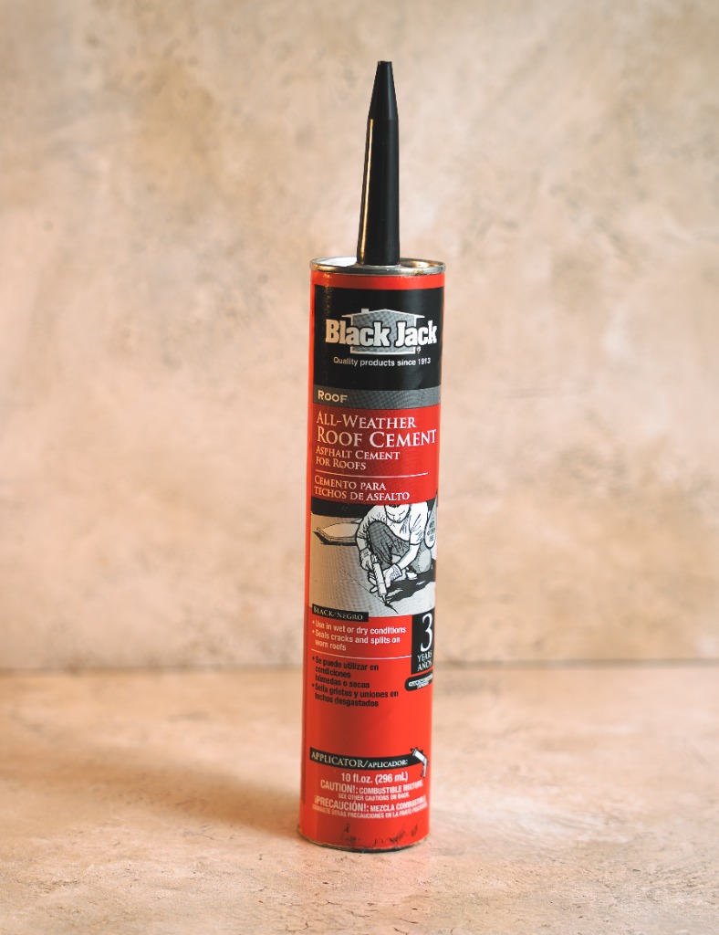 Black Jack all weather asphalt roof cement 10 fl oz caulk tube