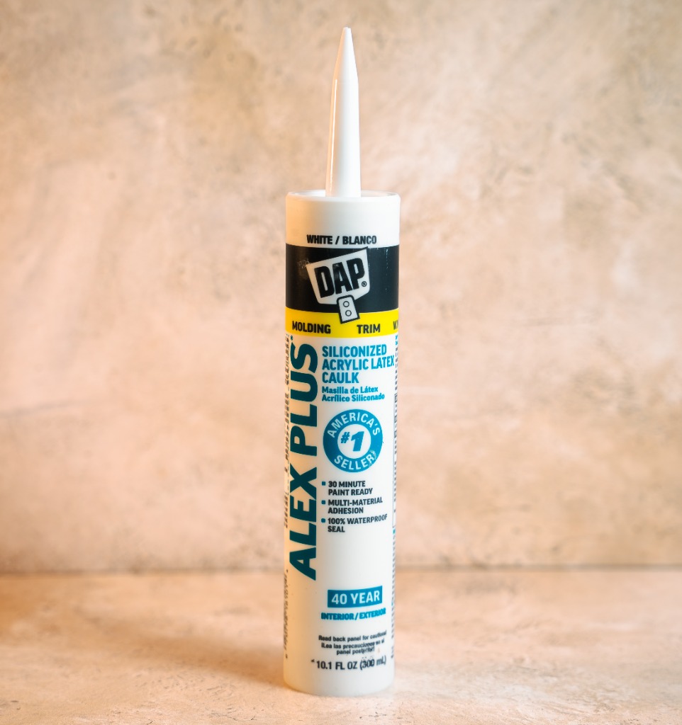 DAP Alex Plus siliconized acrylic latex caulk white cartridge 10.1 fl oz america number 1 seller