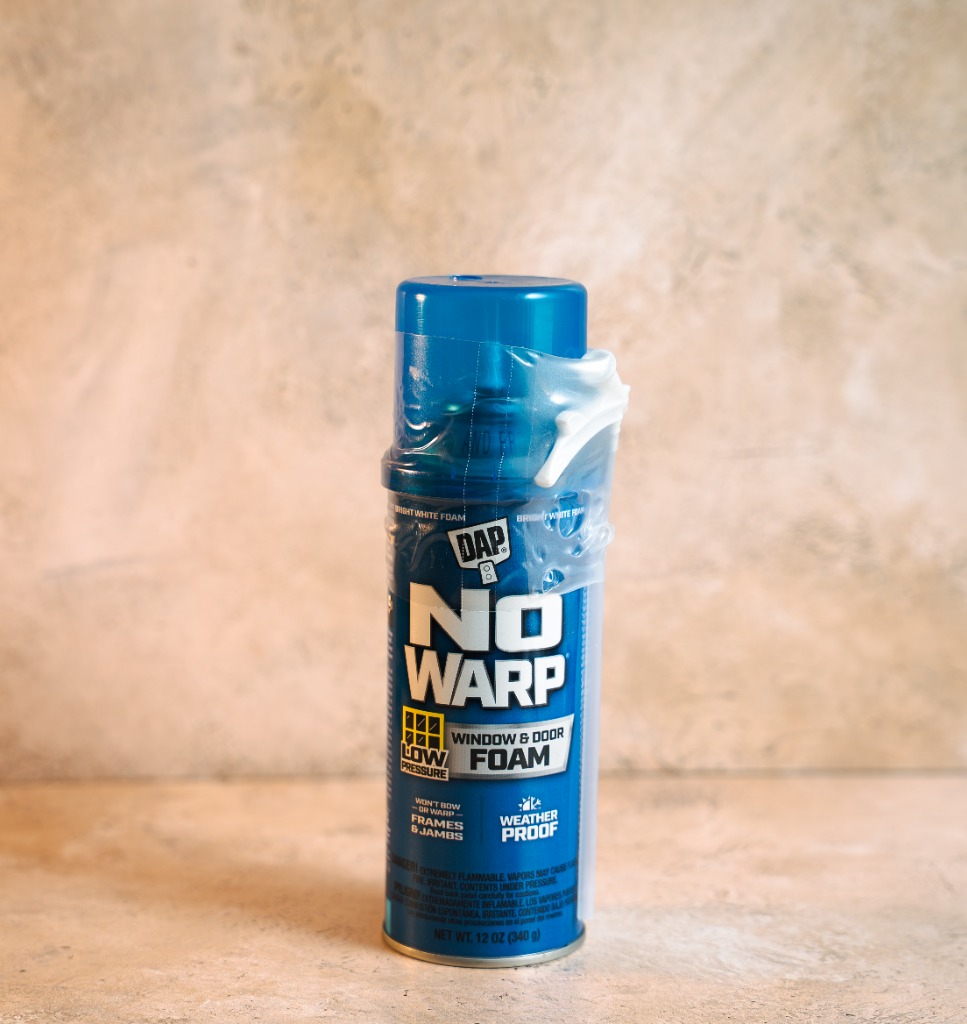 DAP No Warp window and door low pressure bright white polyurethane foam sealant 12 oz aerosol can