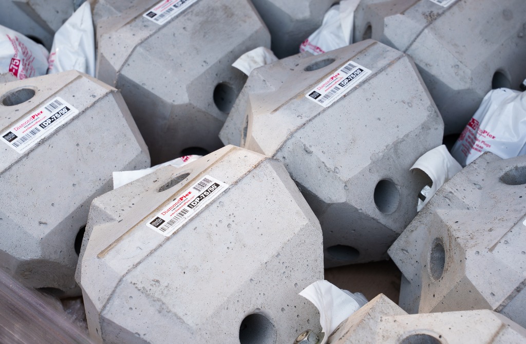 Diamond Pier DP-75 concrete foundation head bundle