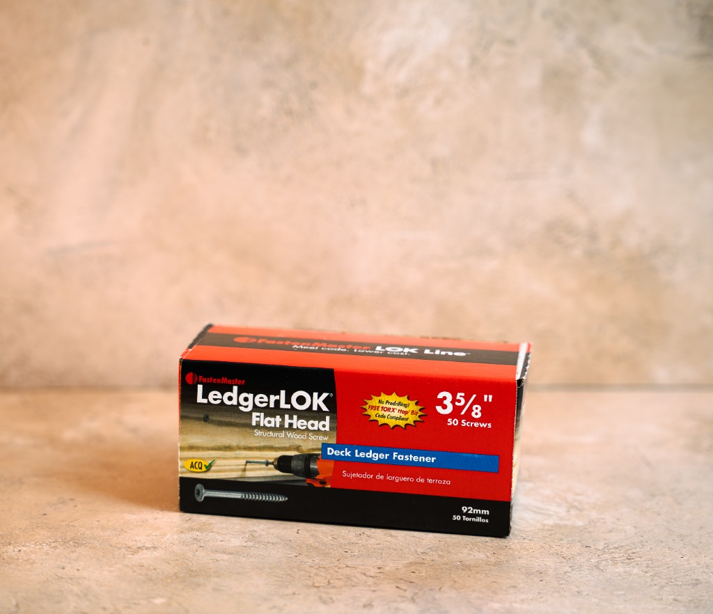FastenMaster LedgerLOK Flat Head 3-5/8 inch deck ledger screw 50 count box