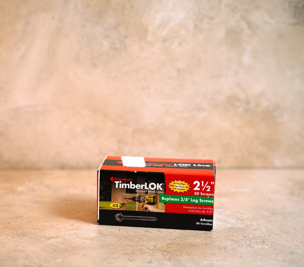 FastenMaster TimberLOK 2-1/2 inch structural wood screw 50 count box